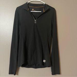Carhartt Force Lightweight Quarter Zip Base Layer Pullover Black